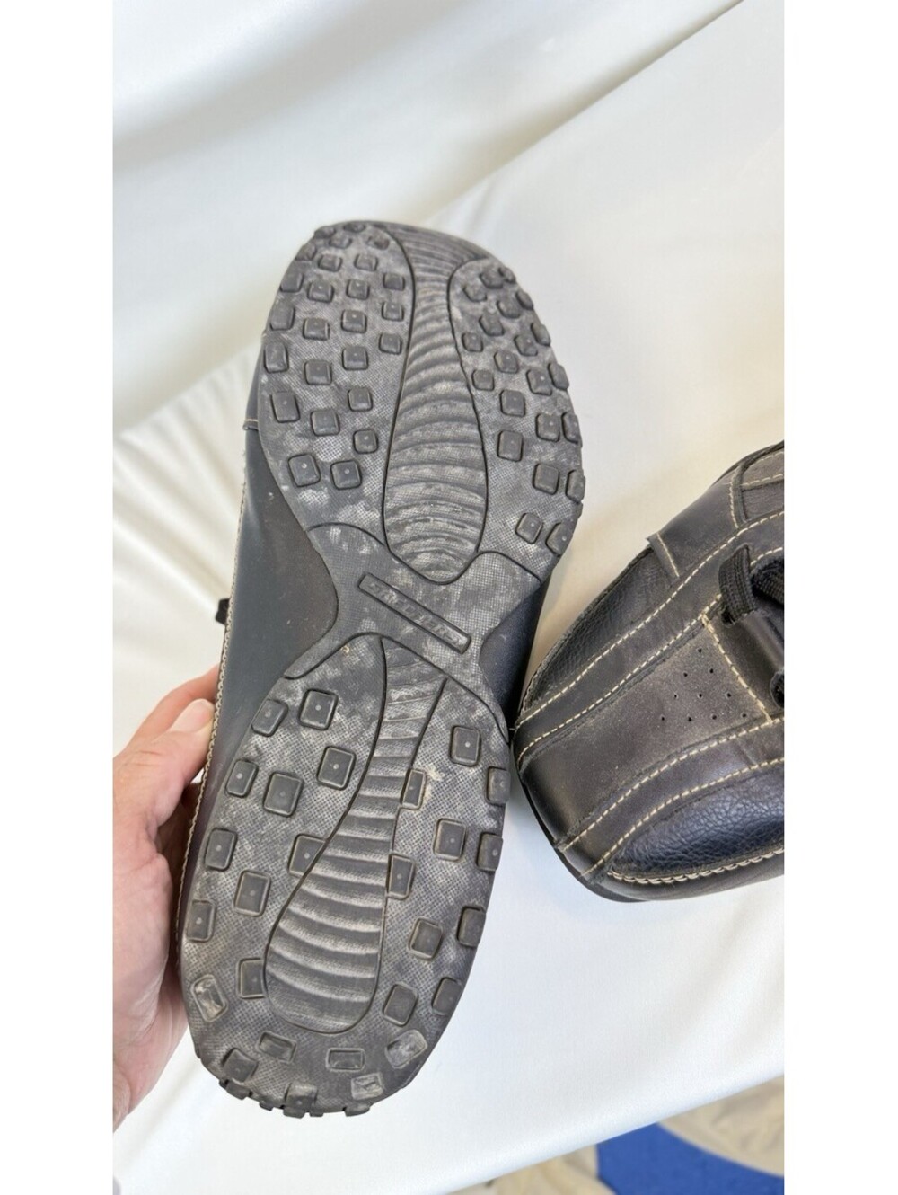 Skechers Citywalk Malton Shoes 64455 Size 10.5 Black Leather Oxford Sneaker - Picture 10 of 13